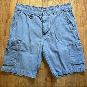 C.E. Schmidt Workwear Men’s 36 Navy Cargo Shorts Pants Workmen Zipper Pocket